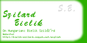 szilard bielik business card